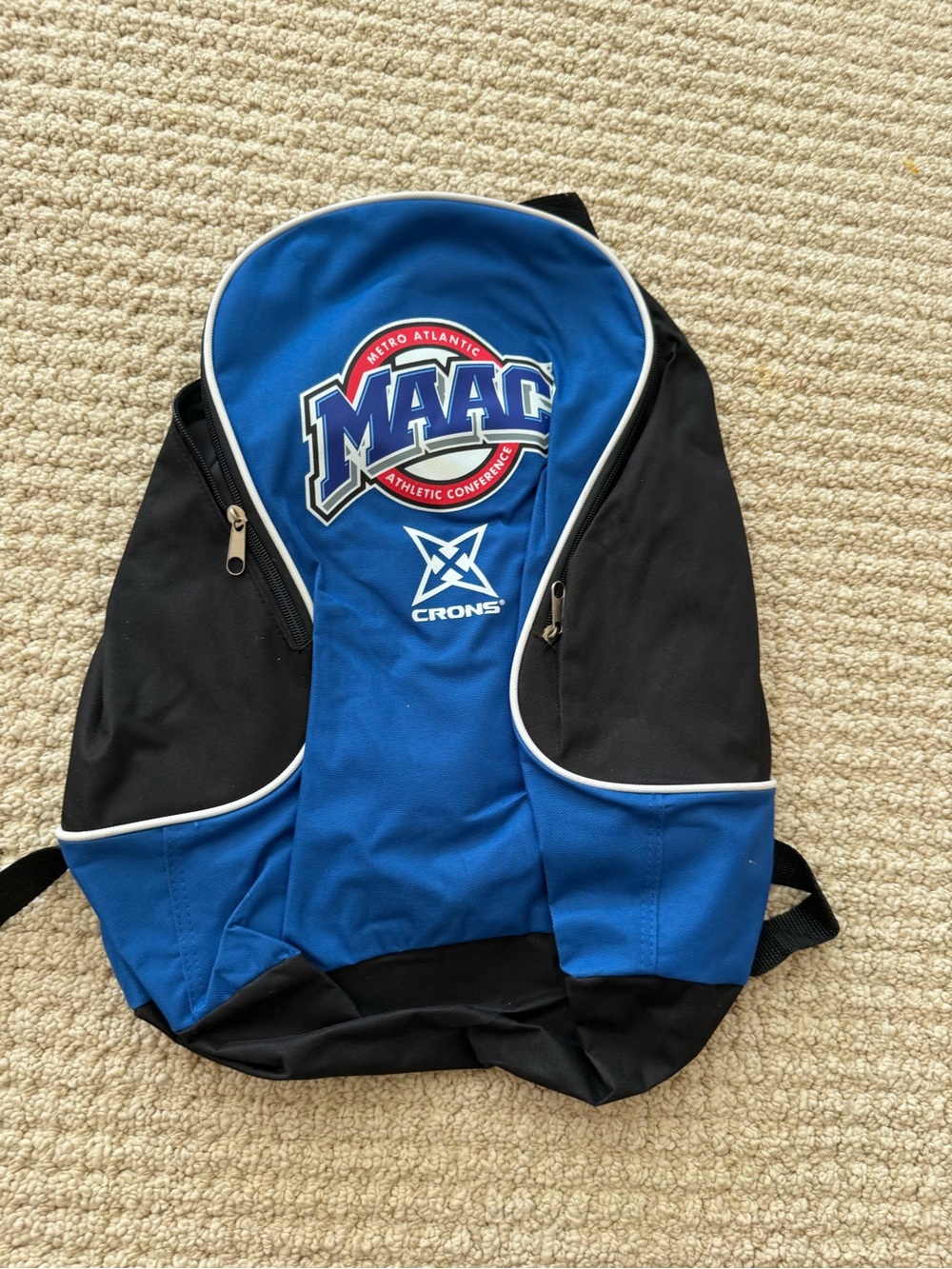 MAAC Blue and Black Men's Backpack